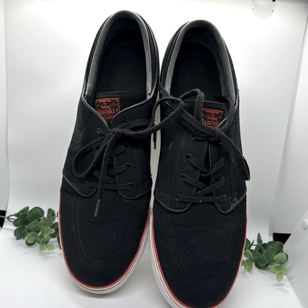 Nike Stefan Janoski Black Canvas shoes -Size 14
